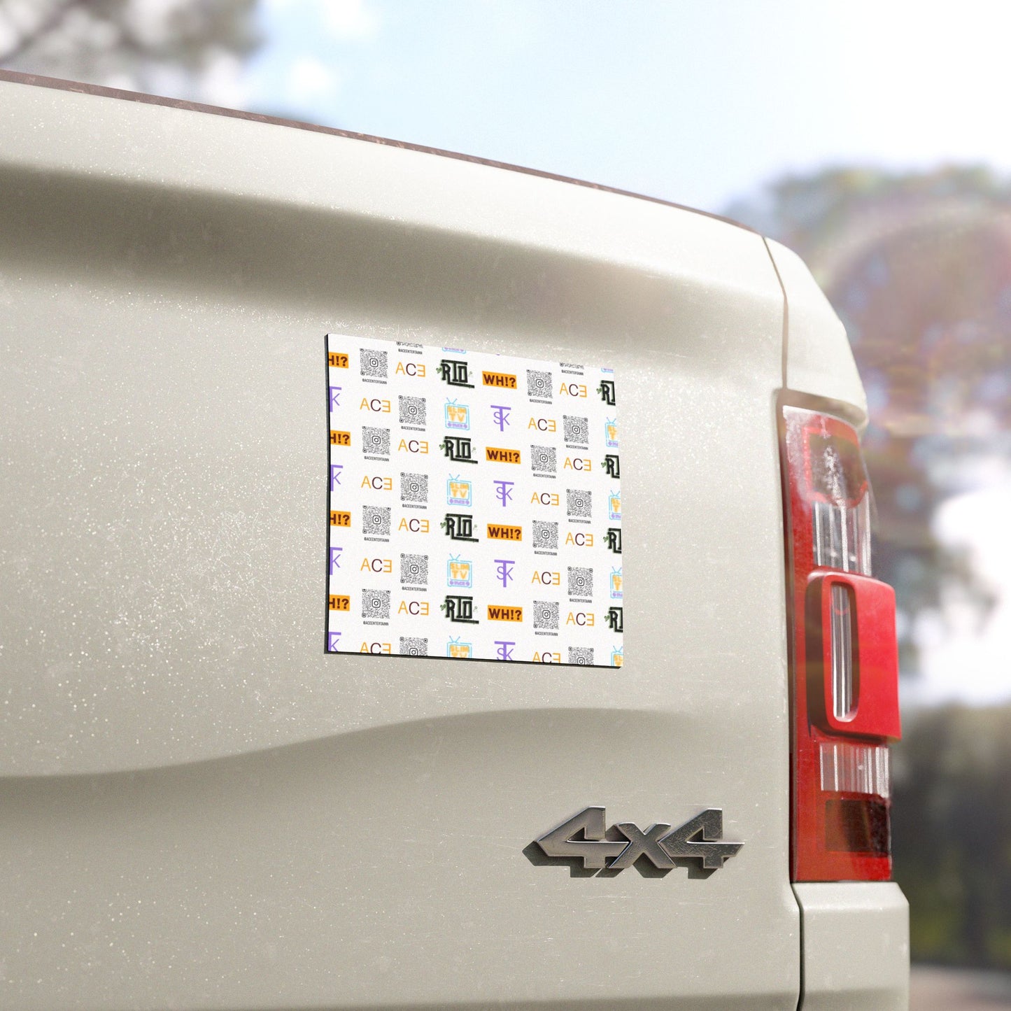 ACE ENT QR Code Car Magnets