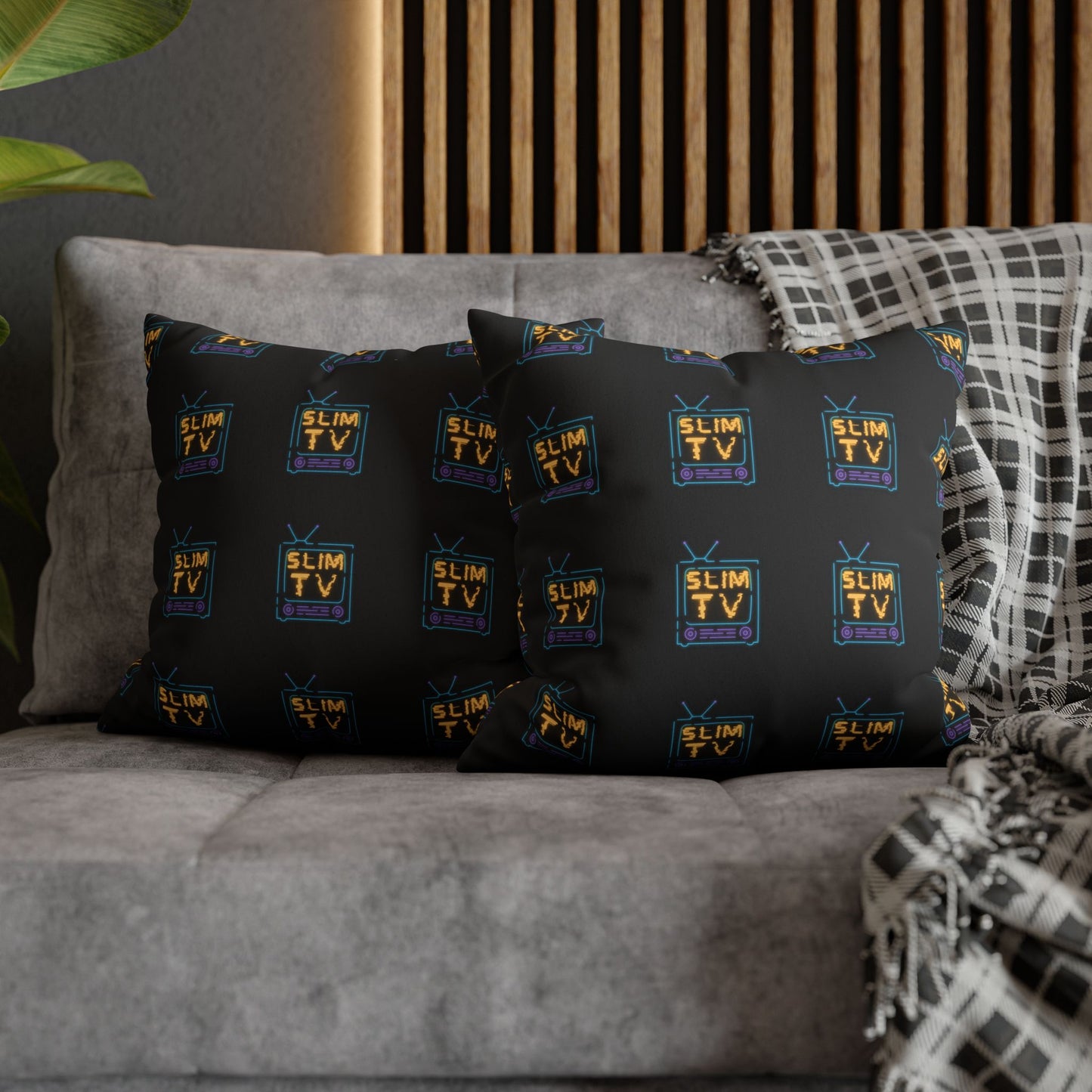 Slim Tv Suede Square Pillowcase