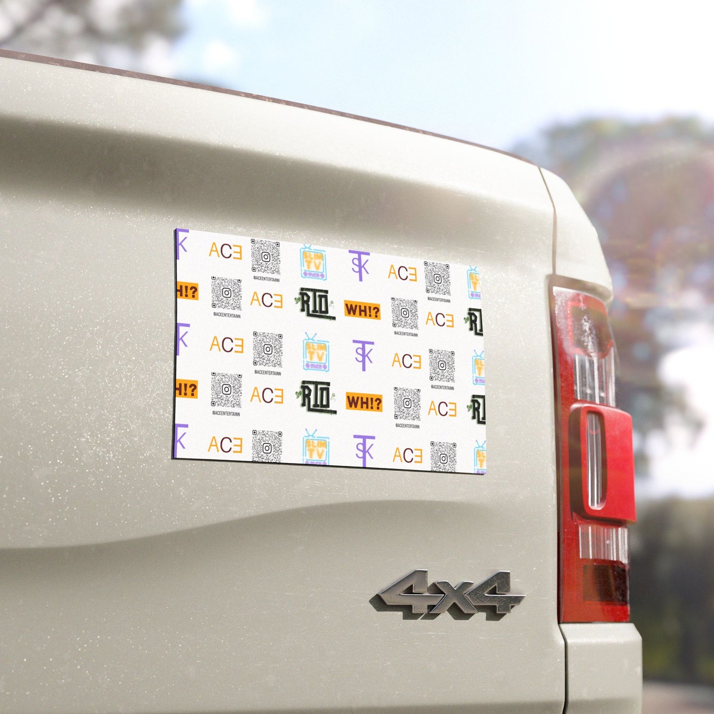 ACE ENT QR Code Car Magnets