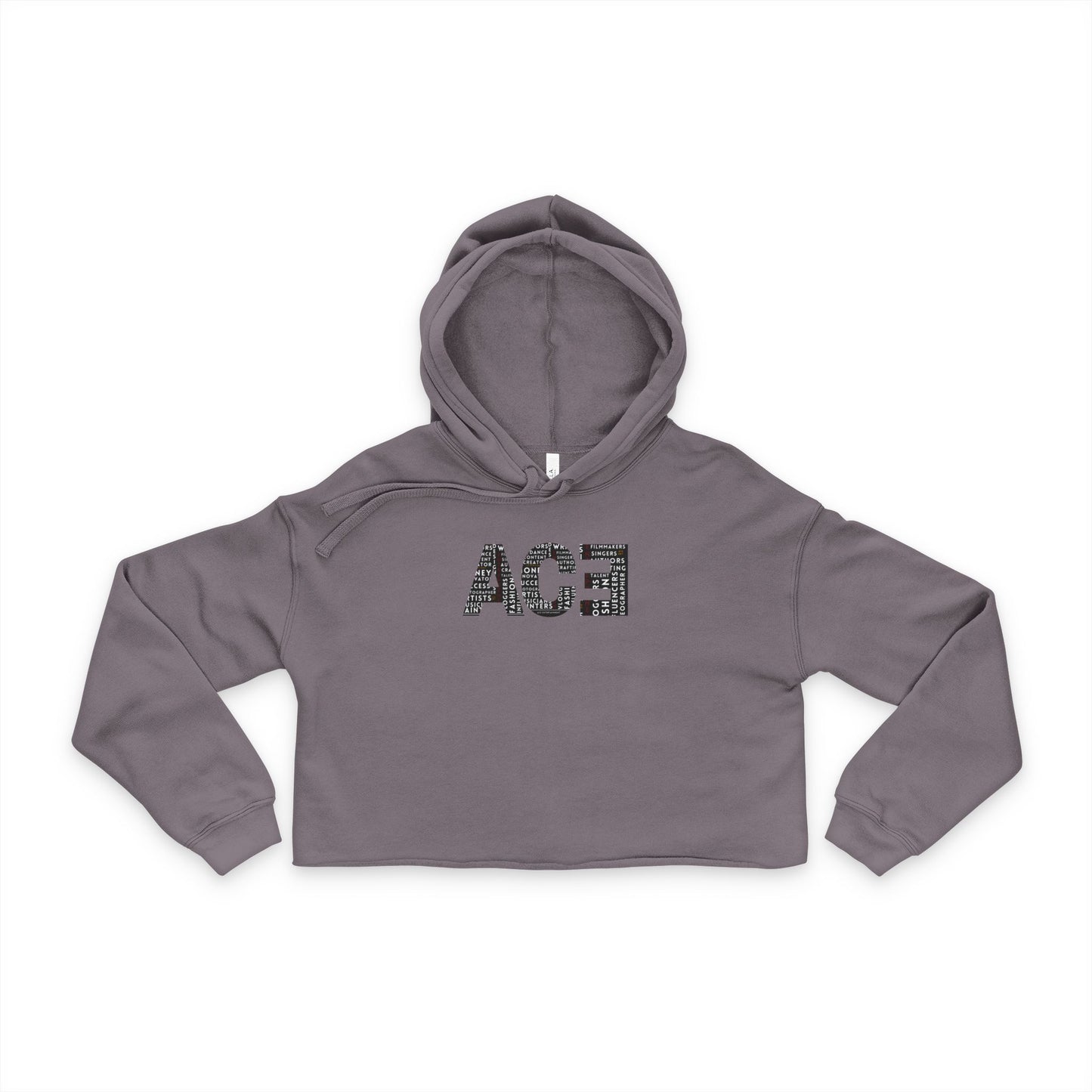 Cropped Hoodie with ACE Words