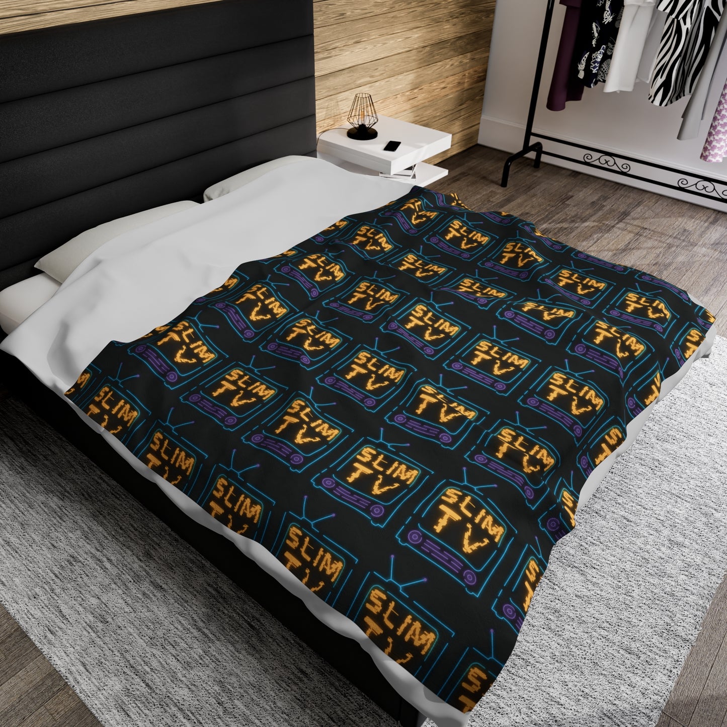SlimTV Vibes Velveteen Plush Blanket