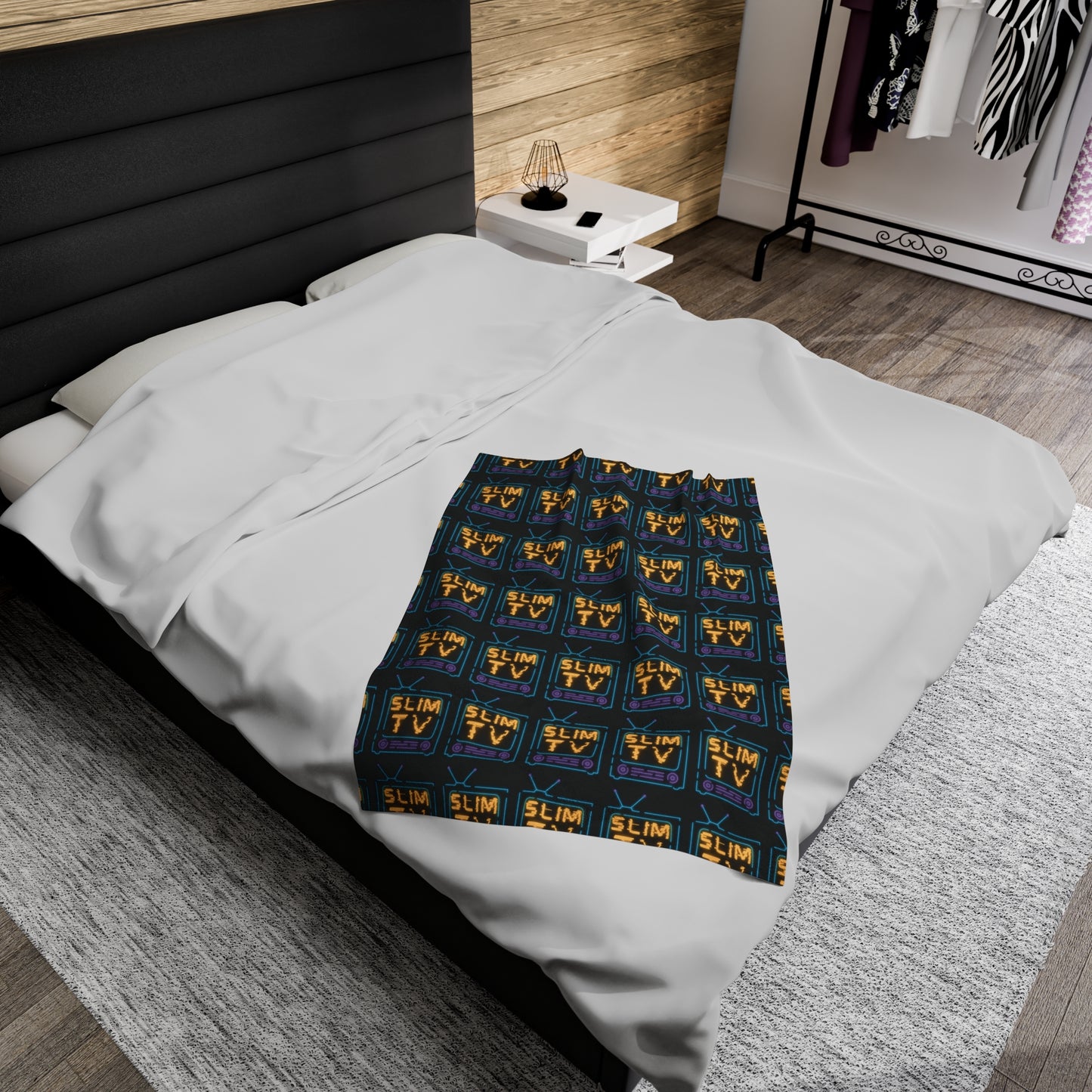 SlimTV Vibes Velveteen Plush Blanket