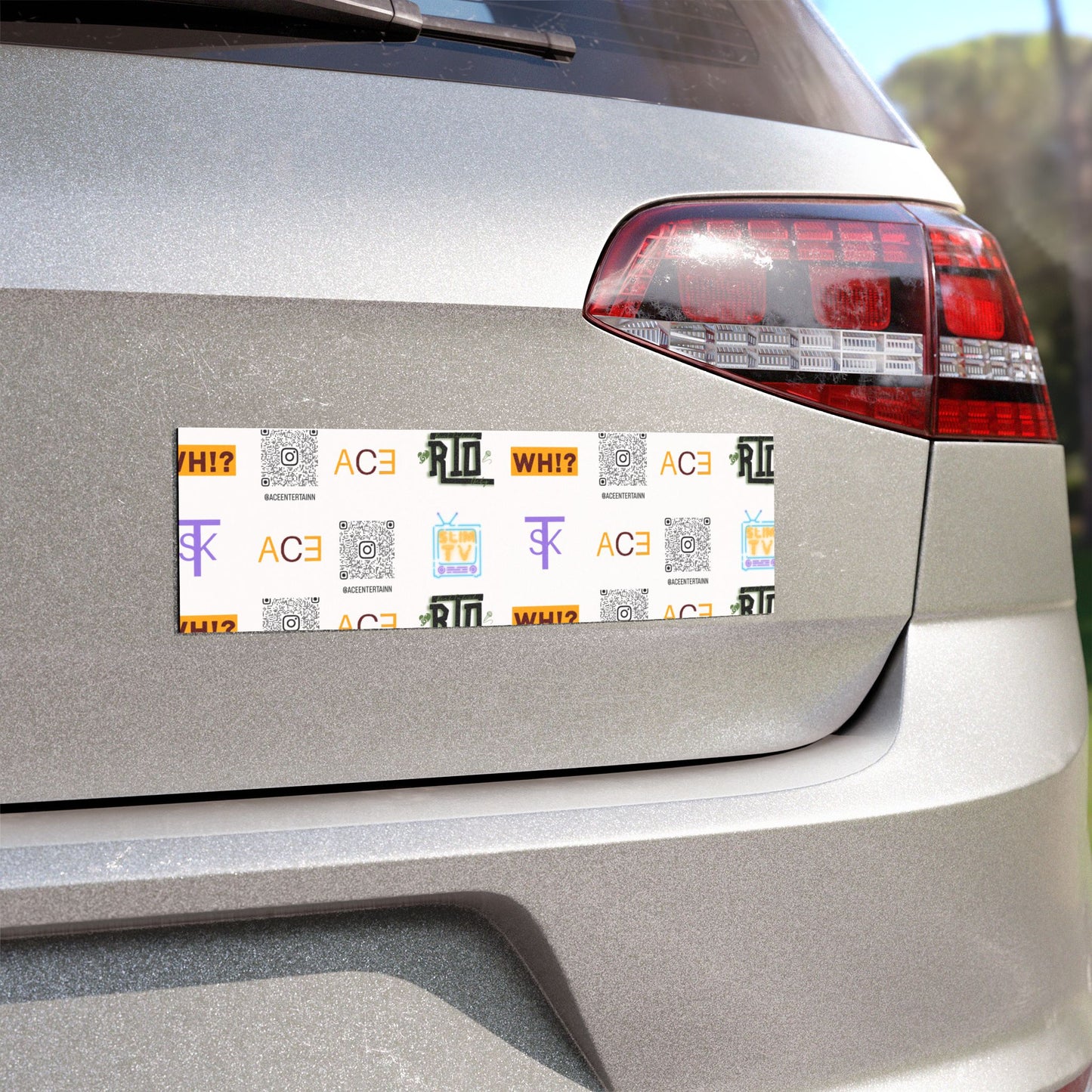 ACE ENT QR Code Car Magnets