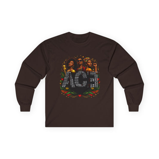 Black History Inspired Long Sleeve Shirt